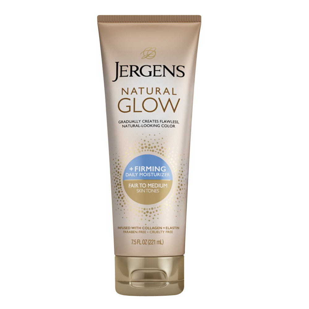 Jergens Natural Glow Firming Daily Moisturizer For Fair to Medium Skin Tones, 7.5 Oz